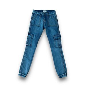 Red Bottoms Women's Stretch Cargo‎ Jeans Tapered Size 3/26 (26x28)